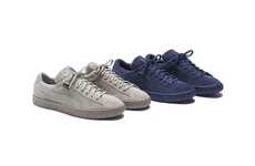 Monochromatic Suede Sneakers