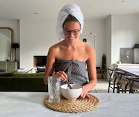 Waffle-Woven Bamboo Towels Image 1
