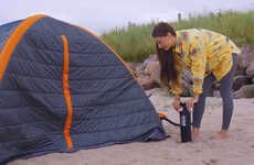 Inflatable Temperature-Regulating Tents