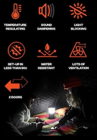 Inflatable Temperature-Regulating Tents Image 4