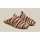 Zebra-Printed Backless Loafers Image 1