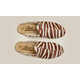 Zebra-Printed Backless Loafers Image 2