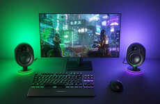 Illuminating Desktop Gamer Speakers