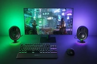Illuminating Desktop Gamer Speakers Image 1