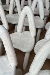 Wood-Inspired Patterned Chairs Image 3