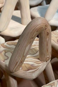 Wood-Inspired Patterned Chairs Image 4