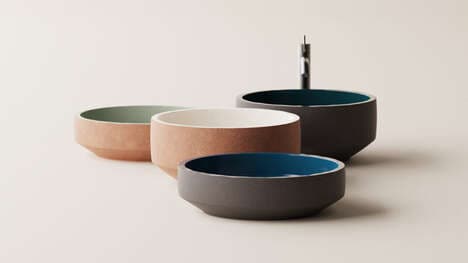 Textural Bathroom Sink Basins