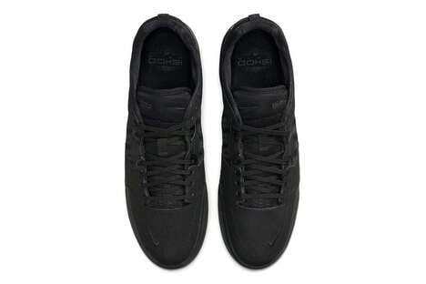 All-Black Skater-Backed Sneakers