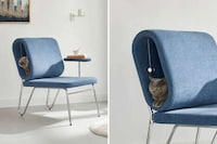 Pet Bed-Equipped Chair Designs