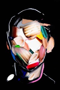 Human Duality-Themed Abstract Art Image 2