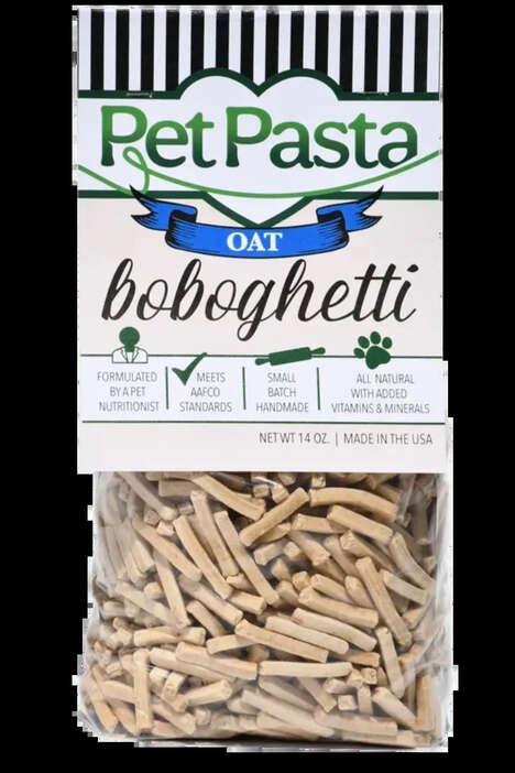 Oat-Based Pet Pastas