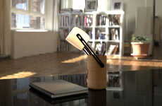 Portable Pen-Holding Lamps