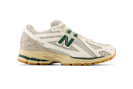Breathable Green-Accented Shoes