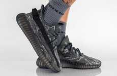 Dark Greyscale Knitted Sneakers