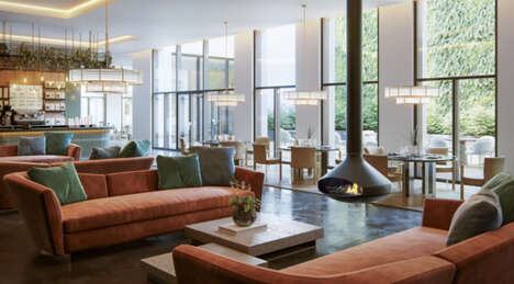 Slick Modern Holographic Fireplaces