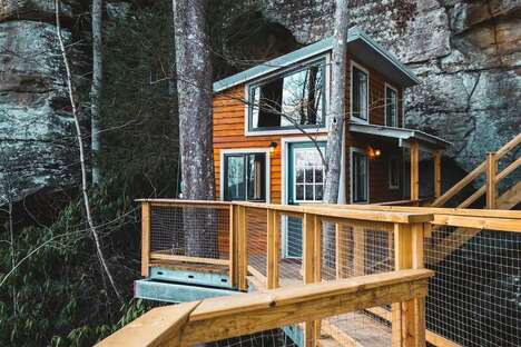 Cliffside-Attached Rental Cabins
