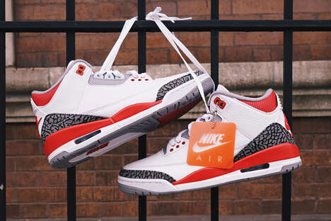 Red-Accented Basketball Shoes