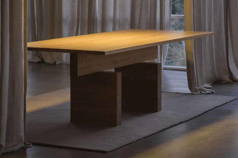 Stacked Wood Dining Tables