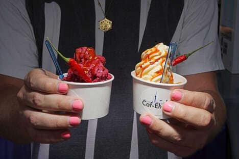 Spicy Pepper Ice Creams