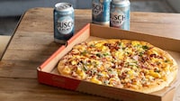 Beer Cheese Breakfast Pizzas