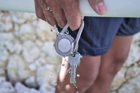 Metallic Carabiner Tracker Holders