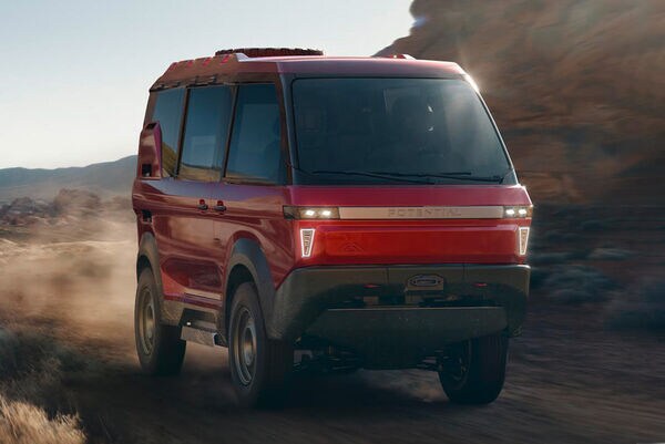 Adventurous Off-Road Electric Vans