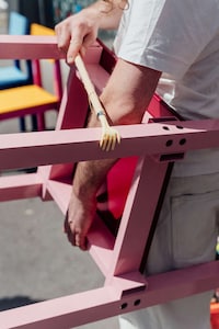 Color-Filled Aluminum Chairs Image 4