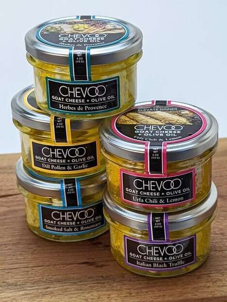 Aromatic Oil-Packed Goat Cheeses