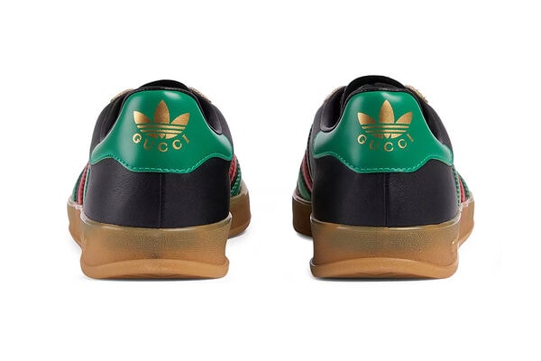 【GUCCI×adidas】レザーウィークエンダー IA9091 ブラウン GUCCI adidas メンズ ビッド レザー ローファー 8 ゴールド
