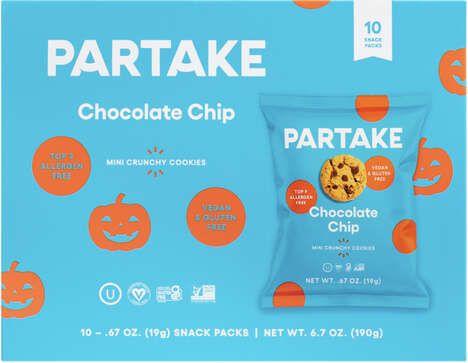 Crunchy Chocolate Chip Mini Cookies - 10 Halloween Snack Packs – Partake  Foods