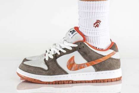 Plush Contrasting Skate Sneakers