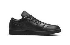 All-Black Leather Sneakers