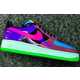 Colorful Glossy Contrasting Sneakers Image 1