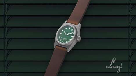 Olive Green Titanium Timepieces