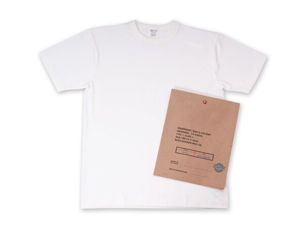 Buzz Rickson Gov. Issue Blank T-Shirt - Black