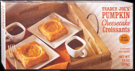 Pumpkin Cheesecake-Filled Croissants