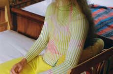 Multi-Color Ribbed Knitwear