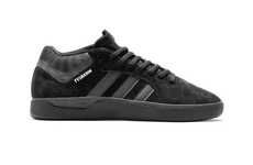 Sleek All-Black Skate Sneakers