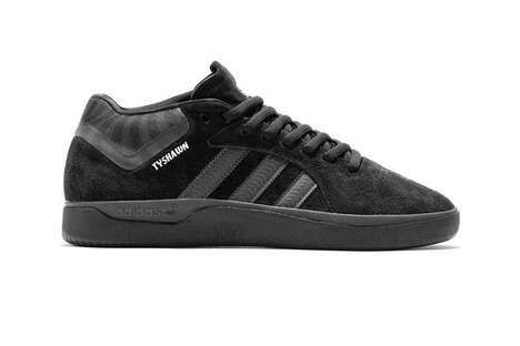 Sleek All-Black Skate Sneakers