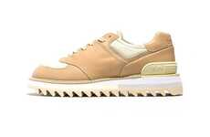 Premium Tan Paneled Sneakers