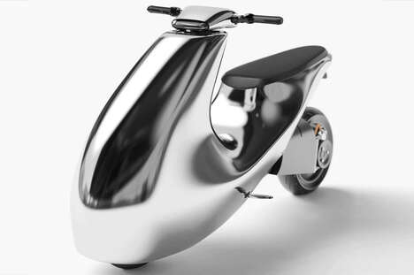 Futuristic Metallic Scooters