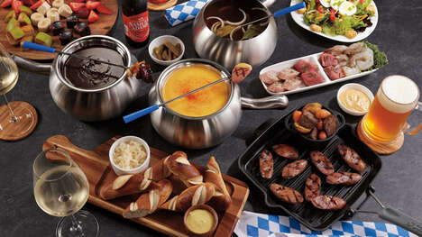 Festive German Fondue Menus