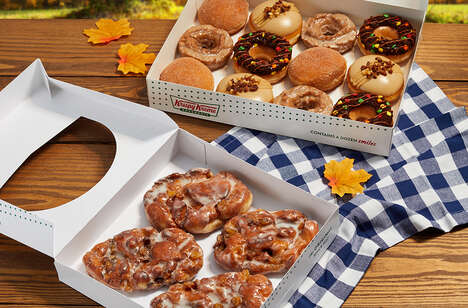 Autumnal Cheesecake-Filled Donuts