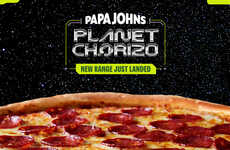 Space-Inspired Chorizo Pizzas