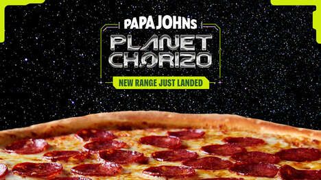 Space-Inspired Chorizo Pizzas