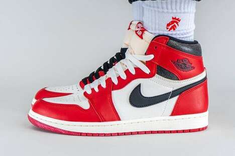 Retro Vibrant High-Cut Sneakers