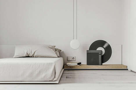 Elegant Upright Turntables