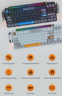 Spaceship-Like Mechanical Keyboards Image 2