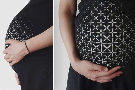 Pattern-Covered Maternity Wear