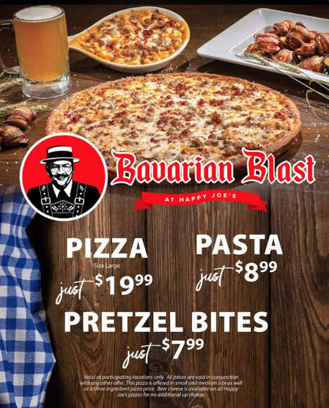 Oktoberfest-Inspired Bavarian Pizzas